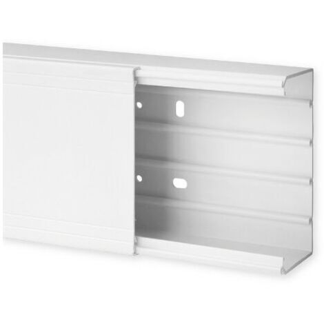 Goulotte de distribution TA-G 120x60mm - Barre de 2m - 1 compartiment - Blanc
