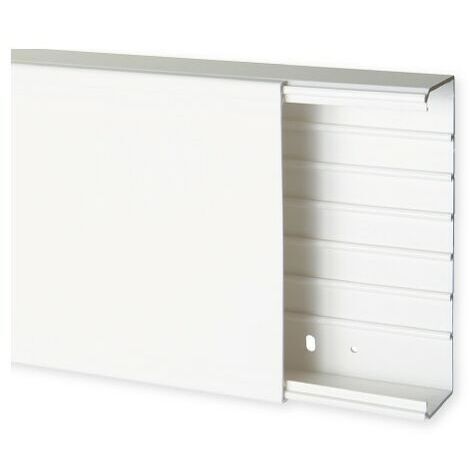 Goulotte de distribution TA-G 200x60mm - Barre de 2m - 1 compartiment - Blanc