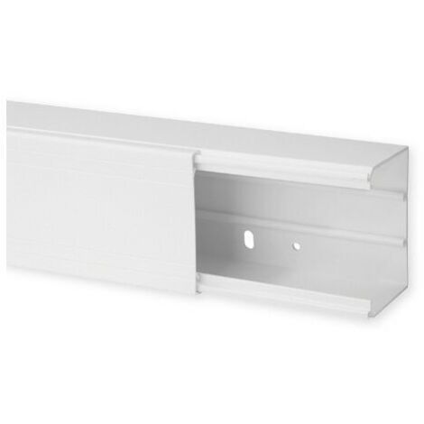 Goulotte de distribution TA-G 80x60mm - Barre de 2m - 1 compartiment - Blanc