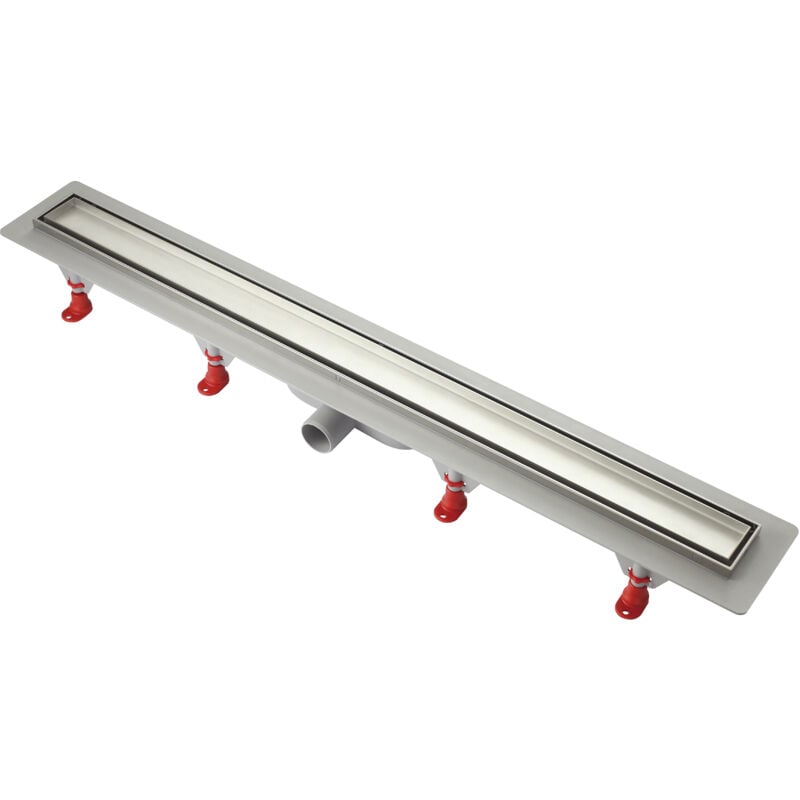 Cr Smart - Goulotte de douche carrelable siphon gravitationnel profil inox 660 mm