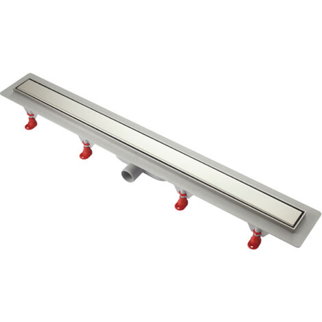 Goulotte de douche siphon GRAVITATIONNEL profil INOX 660 mm