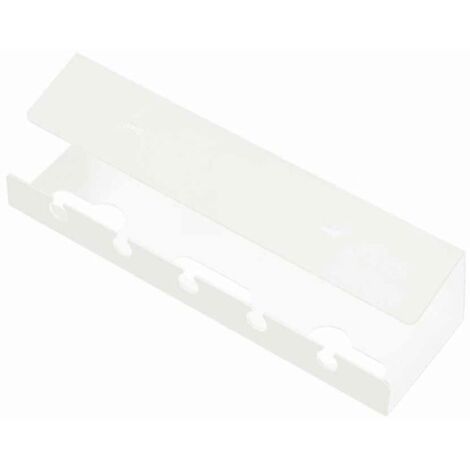Goulotte de gestion des câbles sous bureau (blanche) --