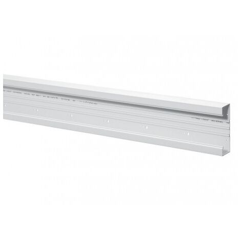Goulotte d'installation 160x50mm blanc artic – 1 compartiment – Pour espaces confinés – Compatible avec couvercle L110mm – Planet Wattohm