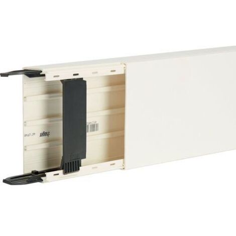 Goulotte distribution PVC Lifea blanc pur 40x110 - Solution idéale pour cheminement câbles - Hager