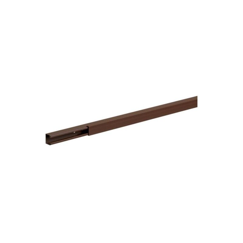 Goulotte lifea pvc h 15mm x p 15mm sans agrafe ral 8014 marron Hager LF1501508014