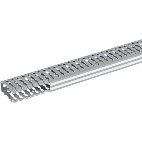 Goulotte Lina25 25x60mm PVC gris RAL7030 longueur 2m LEGRAND 636002