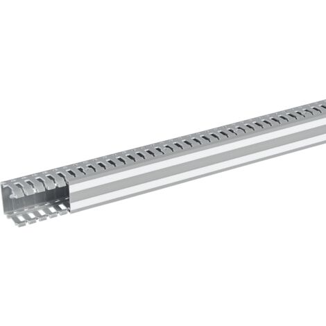 Goulotte Lina25 40x40mm PVC gris RAL7030 longueur 2m LEGRAND 636006