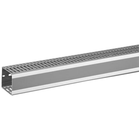 Goulotte Lina25 60x60mm PVC gris RAL7030 longueur 2m LEGRAND 636012