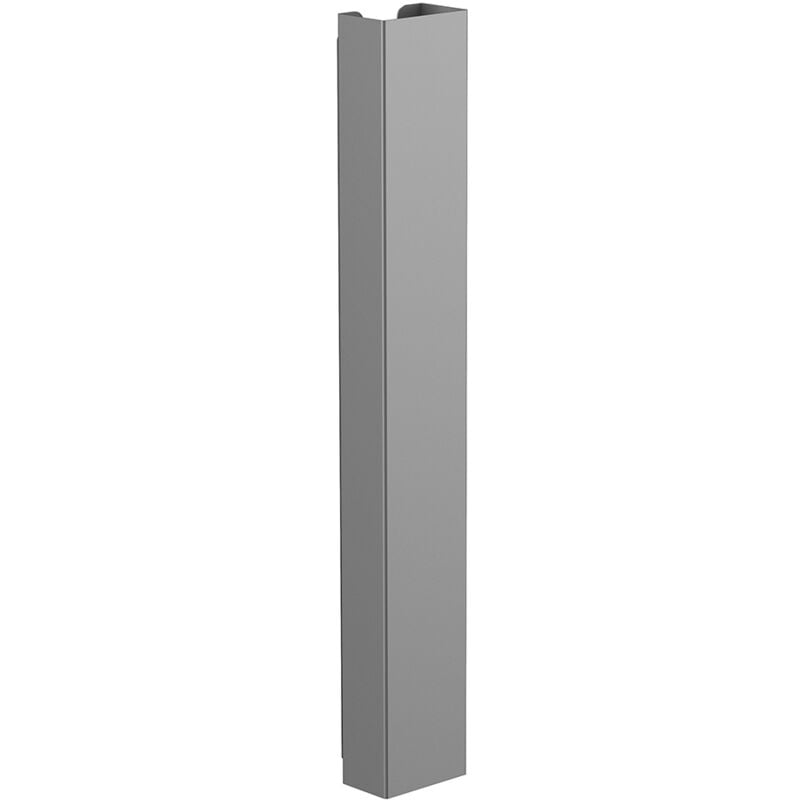 Kimex - Goulotte passe-câbles verticale de bureau, 35 cm, Gris