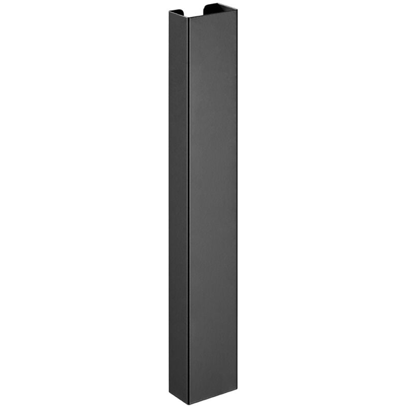 Kimex - Goulotte passe-câbles verticale de bureau, 35 cm, Noir