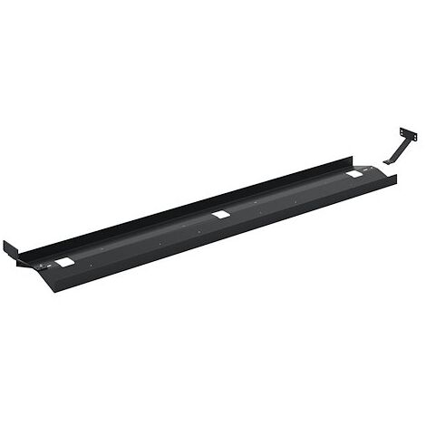 Goulotte pour pôle de bureaux L 140 cm // L 60 cm bureau droit // L 30 cm top Access aluminium - Maxiburo