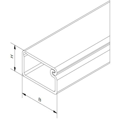 Goulotte RS PRO, 10 mm x 15mm x 2m, en PVC Blanc ( Prix pour Sachet de 10 )