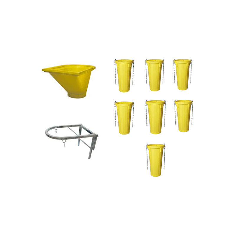 Goulottes à gravats - kit complet - longueur 8 mètres - LOT8GDE