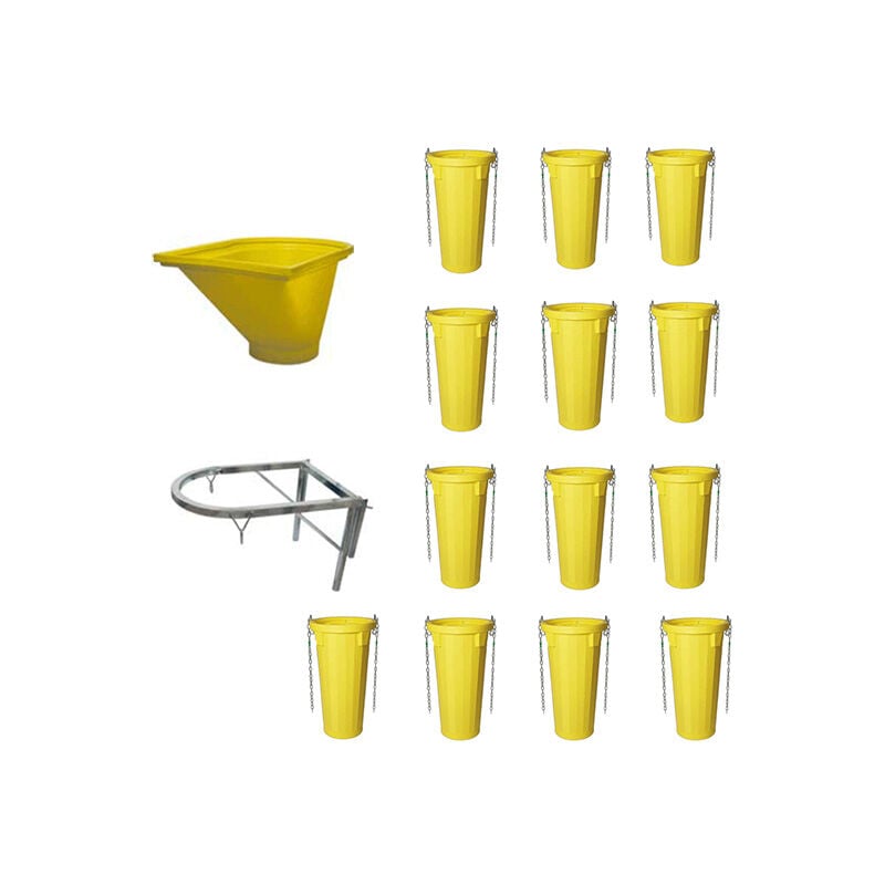 Goulottes à gravats - kit complet - longueur 14 mètres - LOT14GDE