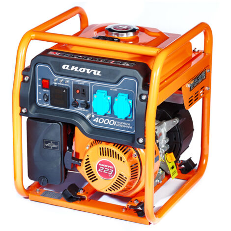 Goupe électrogène thermique - Moteur 4 temps 223cc - Puissance 3800W - Autonomie 6H/Réservoir - Réservoir 9L - GI4000 ANOVA