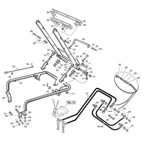 Goupille de fixation du cylindre ORIGINAL TURBOGRASS GIANNI FERRARI 01.50.00.2310