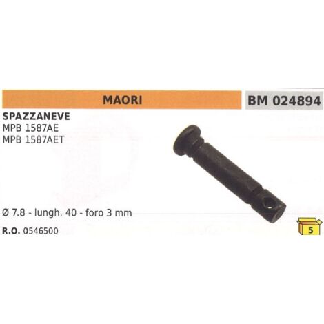 Goupille de sécurité Ø 7.8mm L 40mm trou 3mm chasse-neige MAORI MPB 1587AE