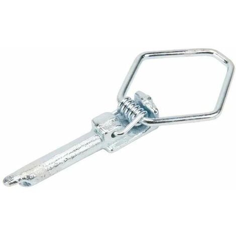 Goupille de sécurité clip à ressort diamètre 10mm x longueur 50mm attelage remorque tracteur