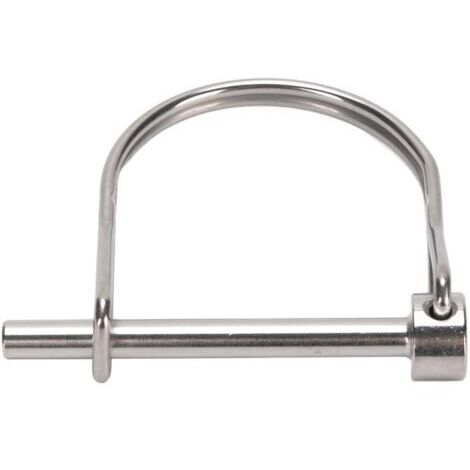Goupille de sécurité d'accouplement en acier inoxydable 316, goupille de verrouillage d'arbre de type D pour scie circulaire, camion, bateau, remorque, 5 x 50 mm / 0,20 x 1,97 po