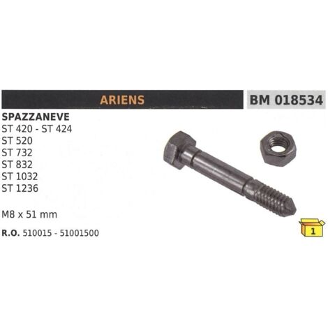 Goupille de sécurité M8x51mm chasse-neige ARIENS ST 420 ST 424 ST 520 ST732