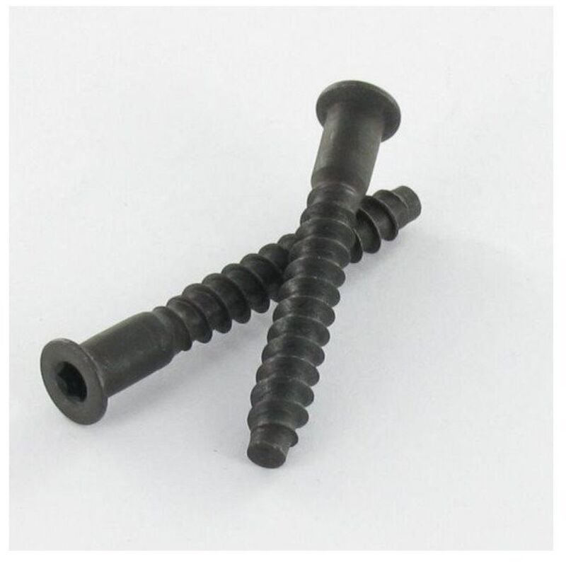 Vis d'assemblage confirmat Tête fraisée tf Hexagonal creux 5X40 ss Cranté Acier zingué noir-200 pièces