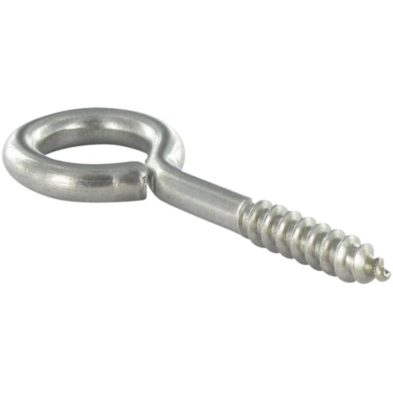 Piton Bois 5X40 Filetée sur 24 Longueur total 64 Oeil 14 Inox A2-400 pièces