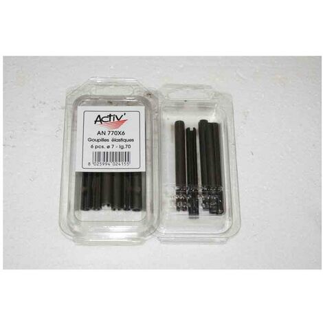 Goupille Elastique (mecanindus) ø7mm L.70 - Activ' - Coque De 6 Pieces