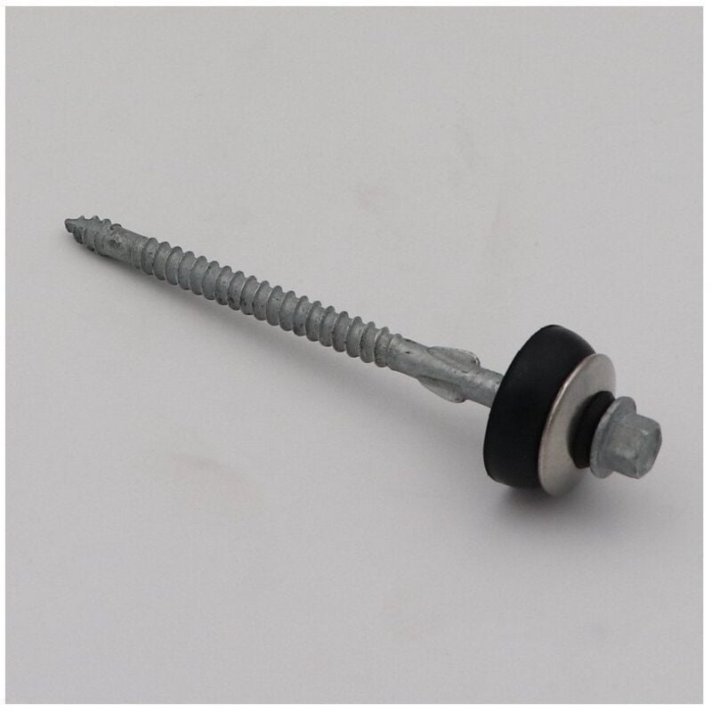 Vis autoperceuse Tête hexagonale th 6.5X105 Pointe antifendage cut type 17 Forte tenue à la corrosion Acier-100 pièces