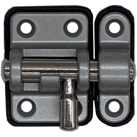 Goupille renforcée, base en plastique, 20 mm, chrome mat