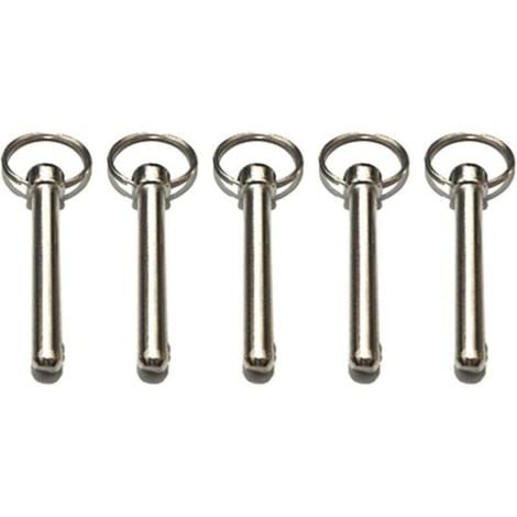 SUNXURY Goupilles à Dégagement Rapide Goupille de Verrouillage 8mm Avec Extrémité à Boule à Ressort Accessoires de Verrouillage, Matériel Marin, Broche Supérieure Bimini,Diamètre 8 Mm, Longueur Totale 72 MM