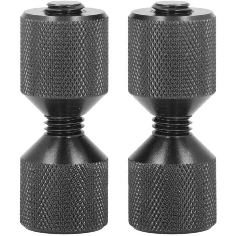 Goupilles d'alignement de bride en aluminium anodisé, 2 pièces, 1 à 1/8 pouces, jeu de broches à double trou pour brides de 0,5 à 14 pouces, 150LB, noir.
