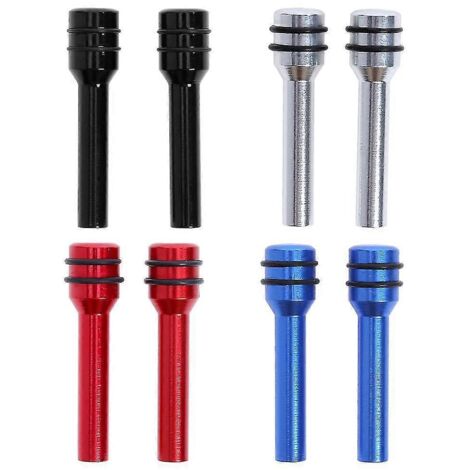 Goupilles de verrouillage de porte universelles en alliage d'aluminium pour voiture et camion - Couvercle de protection pour verrou de porte - 1 pièce argentée