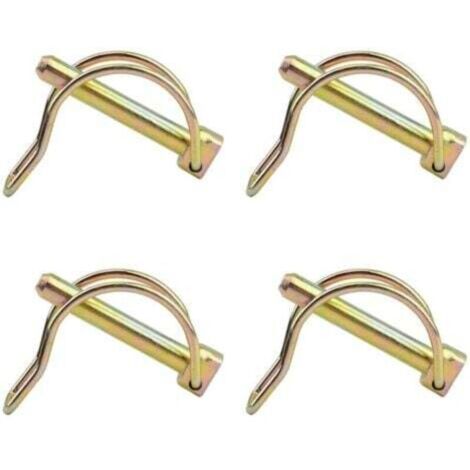 Goupilles de verrouillage rondes en zinc 8 mm – Lot de 4 pour rail de ferme et aménagement extérieur