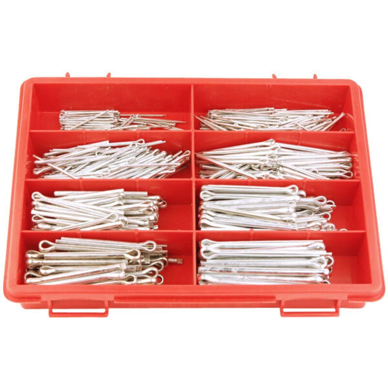 Oc-pro - Goupilles fendues assortiment de 555 goupilles