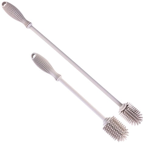 Goupillon des Bouteilles ultra longue, brosse à bouteilles Rondelles pour  bouteille étroite Bière, vin, Kombucha, Décanteur, bouteilles d'eau,  Thermos(40cm) : : Cuisine et Maison