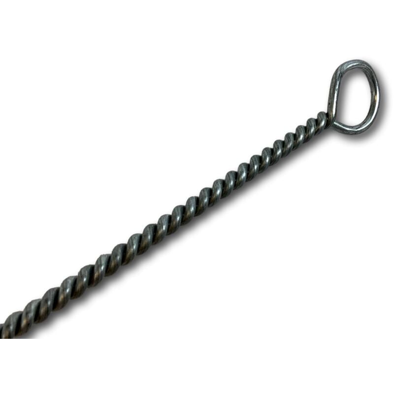 Kibros - Goupillon chauffage carneau Fil acier rond garnissage 100 mm Longueur 1 m - Goupillon acier rond - ø 60 mm