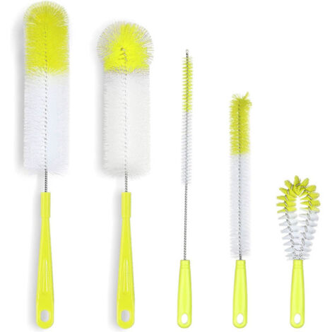 Goupillon et brosse de nettoyage - 1 ensemble, flexible pour canettes bière tasses thé café - Multicolore