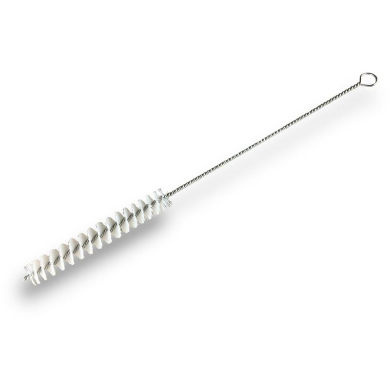 Kibros - Goupillon nylon multifonction ø 15 mm Longueur 300 mm Garnissage 100 mm Ramonage brossage curetage nettoyage Conduits tubes tuyaux Manche