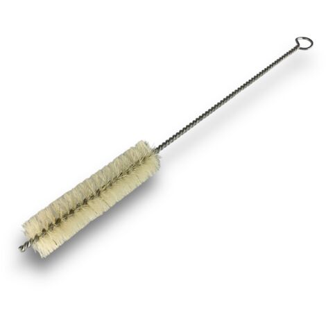 Goupillon SOIE multifonction Diamètre 25 mm Garnissage 100 mm Manche Torsadé 300 mm - Quantité x 1 - Ø 25 mm - SOIE