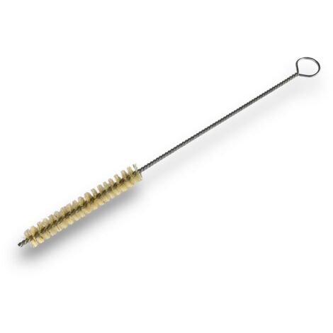 Goupillon SOIE multifonction Différents diamètres Garnissage 80 mm Manche Torsadé 250 mm - Quantité x 1 - Ø 12 mm - SOIE