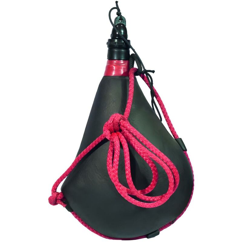 Visiodirect - Gourde en cuir 1 Litre coloris noir