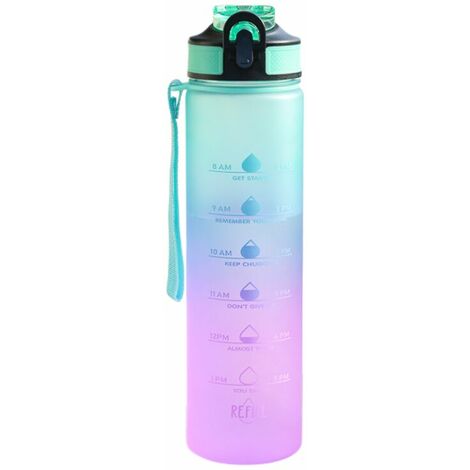 Bouteille d'eau plate Flacon de voyage Portable Tasse de voyage Bpa  Bouteille d'eau A5 gratuite pour les sports Camping Gym Fitness Outdoor