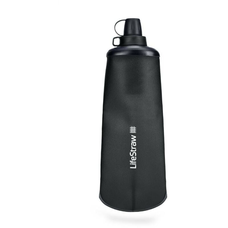 Gourde Lifestraw collapsible squeeze 1 L Dark Grey