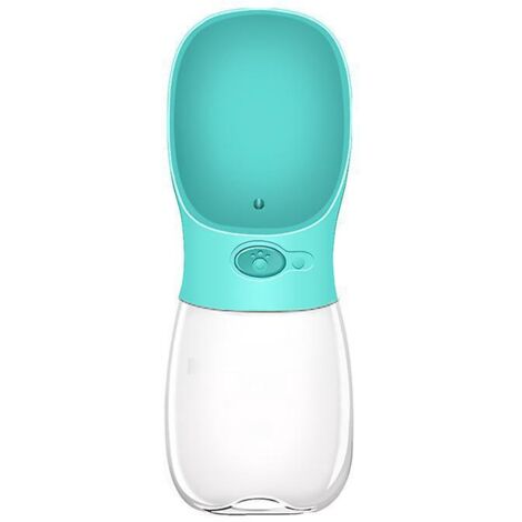 Gourde pour chien 350 ml, gourde de voyage pour chien - Gourde avec bouchon à bouton pour chiens