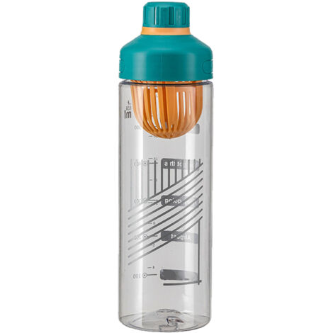 Gourde pour homme et femme, 550 ml, gourde de sport avec poignée de transport, résistante aux hautes températures, étanche, infuseur à thé intégré