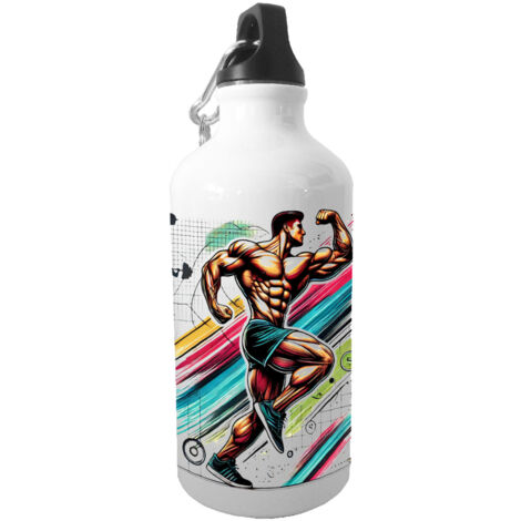 Gourde sport Culturisme en aluminium 500 ml