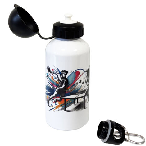 Gourde sport pingpong en aluminium 500 ml