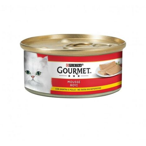 Gourmet Gatto Mousse Anatra e Pollo gr. 195 PURINA