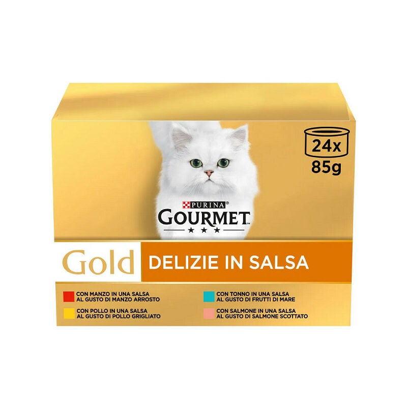 Gold Bauletto Delizie in Salsa per Gatto da 24 pz - Gourmet