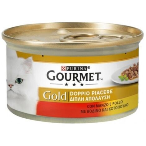 Gourmet Gold Doppio Piacere con manzo e pollo Purina 85 grammi